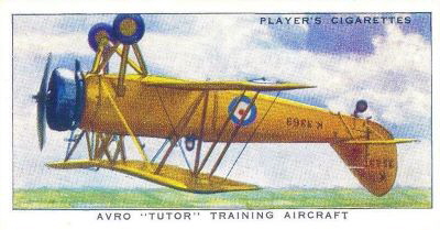 Avro Tutor cig card