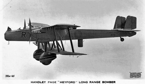 Handley Page Heyford flight